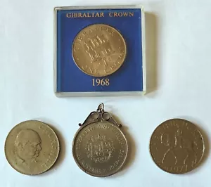 4 British UK Queen Elizabeth II Commemorative Uncirculated Crown Coins - RARE - Picture 1 of 2