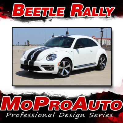 2012-2019 Volkswagen Beetle Racing Stripes OE Vinyl Decals Graphics Foto 1 de 4