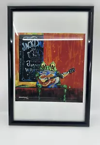 Barton Degraaf Frog Framed Print Limited Edition 37/100 - Picture 1 of 2