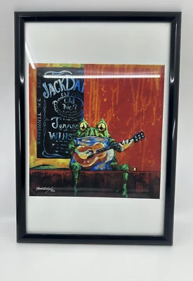 Barton Degraaf лягушка в рамке печати ограниченного тиража 37/100 - Изображение 1 из 2