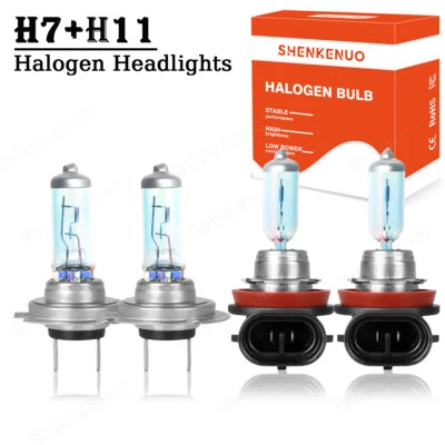 For Hyundai Veracruz 2007-2011 4X 9005 H7 Halogen Headlight High Low Beam 4200K Foto 1 de 4