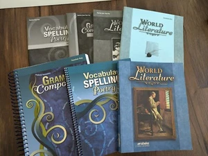 Abeka English Grammar World Literature 10th Grade 4th Ed. Lot Set Homeschool  - Picture 1 of 11
