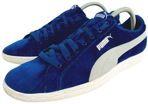 PUMA Vikky Velvet Blue Velour Womens 10 Low Top Lace Up Shoe Sneaker - Picture 1 of 12