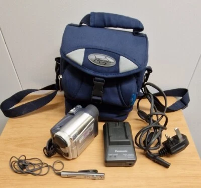 Panasonic Digital Video Camera Silver NV GS11EB Camcorder Battery Charger Bag - Image 1 of 4