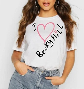 Becky Hill T-Shirt I Love Becky Hill T Shirt Inspired Tour Fashion Concert 2025 - Picture 1 of 1