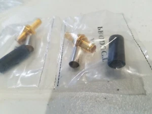 2 pieces Reverse Polarity SMA Female Crimp RG58 / LMR195 Coaxial Connectors - Picture 1 of 3