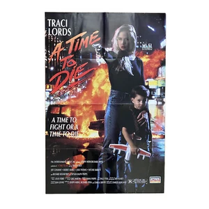 Póster de la película de acción de crimen Traci Lords in A Time to Die Charles Kanganis ESCASO - Imagen 1 de 8