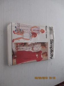 PIJAMA Y VESTIDO DE NOCHE VINTAGE OOP, SIMPLICIDAD SIN CORTAR8818, NIÑAS TALLA S M L - Imagen 1 de 1