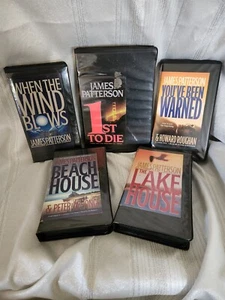 5 Audio books James Patterson Lake House Beach House 1st to Die Cassettes Used - Picture 1 of 16