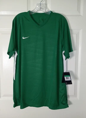 Camiseta deportiva de fútbol Nike Dry Dri-FIT para hombre verde talla XL malla trasera NUEVA Foto 1 de 4