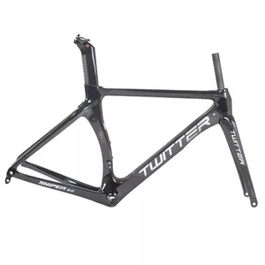 SNIPER2.0 Aero Quick Release Bike Frameset 700c Carbon Road Bicycle Frame White - Picture 1 of 31