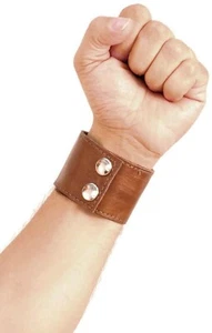Cuff bracelet genuine leather secret wrist wallet,Leather Wrist Wallet Men/women - Picture 1 of 5