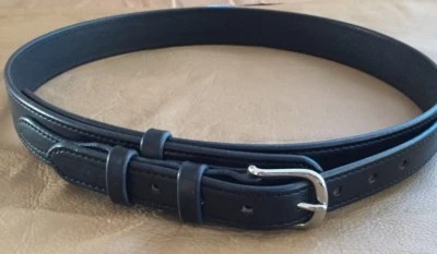 1-1/2 AMISH HECHO A MANO VAQUERO OCCIDENTAL TEXAS RANGER CUERO CINTURÓN DINERO 1.5" EE. UU. CCW Foto 1 de 4