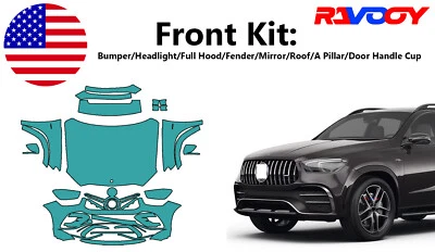 Película de protección de pintura delantera precortada PPF para Mercedes-Benz GLE AMG Line 2024-2025 Foto 1 de 4