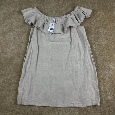 Tommy Bahama Womens Dress XL St Lucia Off Shoulder Ruffle Pockets Linen - Image 1 of 4