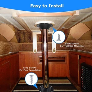 2Pack RV Table Base Mount Aluminum Alloy Table Base Mount With FYWC - Picture 1 of 9