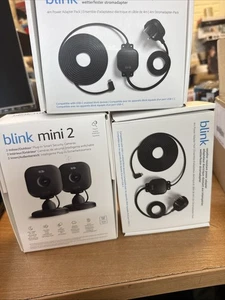 Blink Mini 2 - Black - Plug-in Smart Security Camera 2 Pack - - Picture 1 of 5