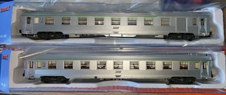 Jouef HJ4135 SNCF Set Inox Dev B9+B6d - Image 1 of 4