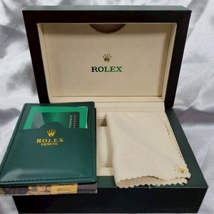 Used Rolex Watch Box 31.00.04 Green Box Case Card Fabric Used - Bild 1 von 18