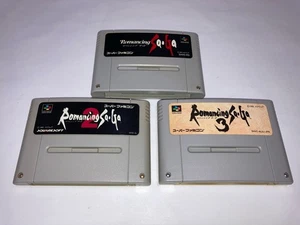 Romancing SaGa 3+2+1 Lot Nintendo Super famicom SFC SQUARE Japan import - Picture 1 of 3