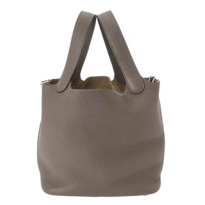 HERMES Picotan Lock PM Etain hand bag 800000143768000 - Picture 1 of 10