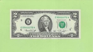 1976 ..UNCIRC $2  E 5502 2272 A  .... 1976  $2  E-A       NICE NOTE        FRN - Picture 1 of 2