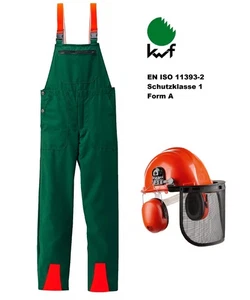 Forstschutz Set 2 tlg Schnittschutzhose KWF geprüft + Forsthelm  Forsthose - Bild 1 von 6