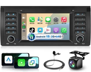 2G+64G 7‘’ Car Stereo for BMW 5 Series E39 1995-2002 E53 2002-2007 Radio,DSP ASP - Picture 1 of 13