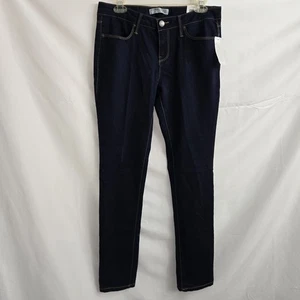 Pantalones de mezclilla ajustados elásticos cónicos nuevos con etiquetas NOBO No Boundaries OPP TALLA 11 lavado oscuro - Imagen 1 de 12