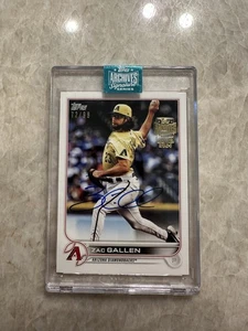 2024 Topps Archives Signature Series Zac Gallen Auto SP /98 Diamondbacks - Bild 1 von 4