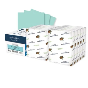 Hammermill Colored Paper, 20 lb Turquoise Printer Paper, 8.5 x 11-10 Ream (5,000 - Picture 1 of 8