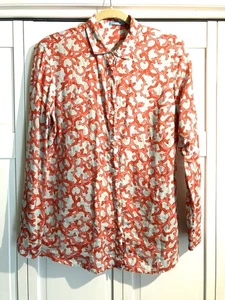 j mclaughlin catalina Stoff Top Medium Leinen Sommer Koralle Strand - Bild 1 von 4