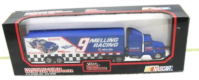 RACING CHAMPION 1/64 BILL ELLIOTT / MELLING NASCAR TRANSPORTER DIECAST SEMI - Image 1 of 2