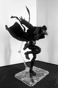 NEW 1/12 Spider-Man Noir Black Wired Only Trench Coat For Legends 6" Figure - Picture 1 of 13