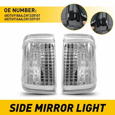 LUZ DE SETA ESPELHADA LH & RH 2PCS para 2014-2023 Ram ProMaster 1500 2500 3500 - Imagem 1 de 4