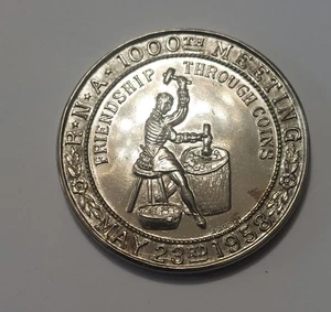 1958 ROCHESTER NUMISMATIC ASSOC 1000TH MEETING MEDAL - Picture 1 of 2