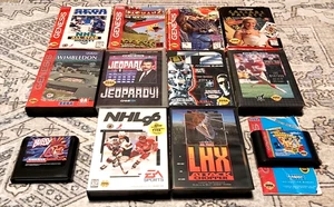Lotto giochi Sega Genesis più completi Cib con manuali VG/EX funzionanti puliti e testati - Foto 1 di 1