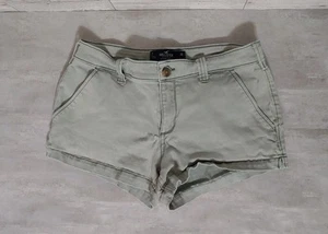 Hollister mittelhohe hellgrüne Jeansshorts 3" Größe 7 W28 - Bild 1 von 6