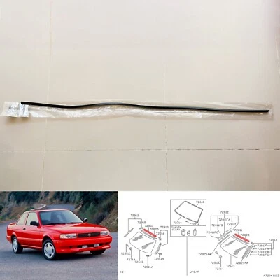 para Nissan Sunny B13 Sentra Tsuru Parabrisas Delantero Moldura Centro Sello Goma Foto 1 de 4