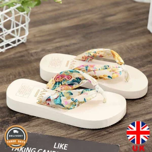 Pantofole donna casa/giardino donna ragazze punta post sandali scarpe TOP SETA UK - Foto 1 di 2