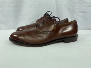 Vito Rufolo Plain Oxford Schnürschuhe Handarbeit Leder Schuhe ITALY Cognac Braun Gr. 13 - Bild 1 von 12