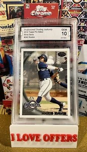 2010 TOPPS PRO DEBUT KHRIS DAVIS ROOKIE 392 PGA 10 GEM MINT C STORE NAME RC READ - Picture 1 of 4