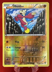 Pokémon TCG Mienfoo 56/111 Reverse Holo X&Y Furious Fists XY English 2015 LP - Picture 1 of 2