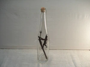 Diable Démon en Bouteille - Méphisto Bois et Verre - Foto 1 di 20