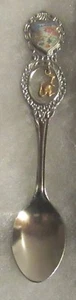 #210) SILVER PLATED TEA SPOON CAIRNS CITY QUEENSLAND AUSTRALIA KANGAROO PENDULUM - Picture 1 of 2