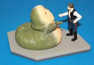 Star Wars HAN SOLO & JABBA THE HUTT figura pvc 1997 applausi - Foto 1 di 3
