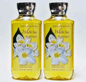 Bath & Body Works White Tea & Ginger Shower Gel S/ 2 Full Sz 10 fl oz #1028 - Picture 1 of 1