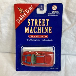 Soldier bear Street machine diecast metal red sports car millionaire - Bild 1 von 8