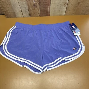 Champion Damen 3,5 Zoll Varsity Shorts lila Größe XL neu mit Etikett - Bild 1 von 9