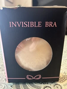Nude Self Adhesive Ultra-Lite Invisible Backless Push-up Bra Nude Medium C Cup - Picture 1 of 5